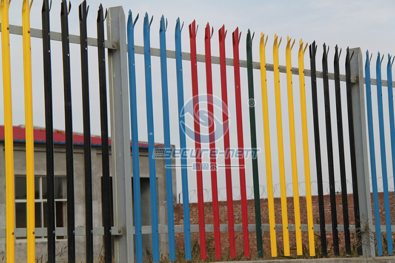 Galvanized palisade fence Galvanized palisade fence