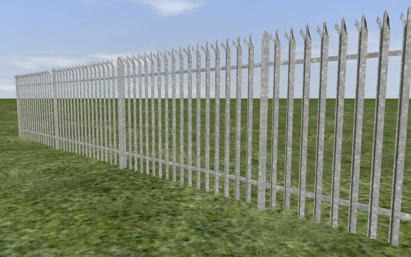 Galvanised Steel fence Galvanised Steel fence