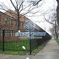 China Steel Anti-intruder Welded Mesh Fence with Extension Arms