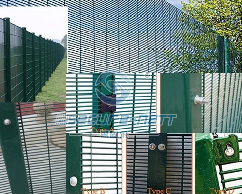 Anti climb fence panel