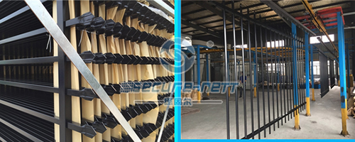 Hot galvanized spear top security fence