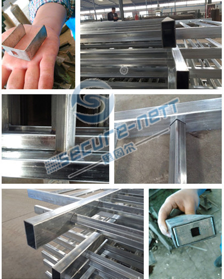 China Anti-theft Top Powder Coated Steel Fence