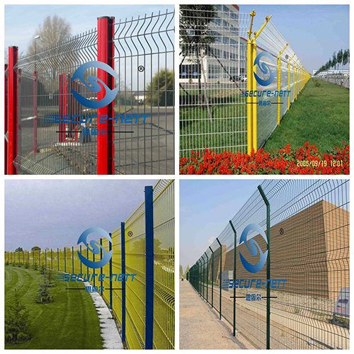 powder coated 3D curved wire mesh fence 
