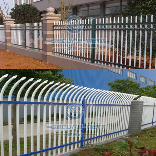 Galvanized steel fence with double extension arms exporter 