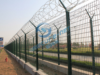 Anti Climb 358 Wire Mesh Fence for airport