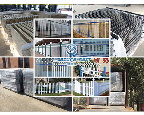 Galvanized steel fence with double extension arms exporter