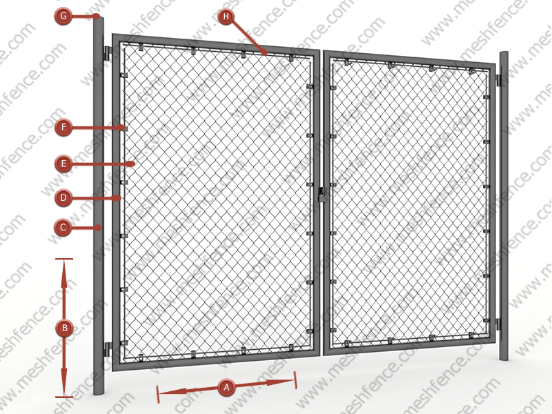Chain Link Fence Gate