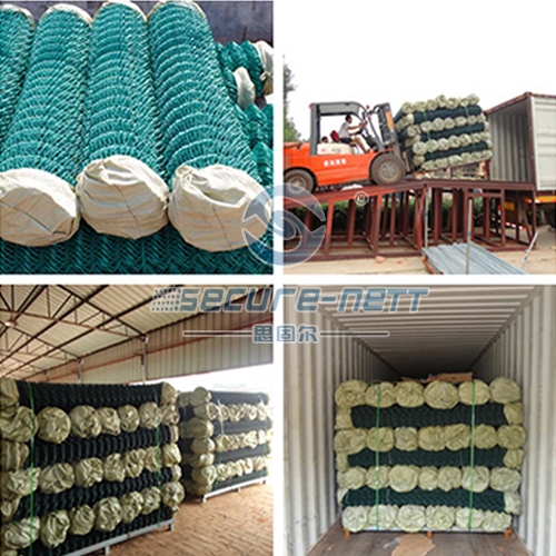 Pvc coated chain link fence for hillside