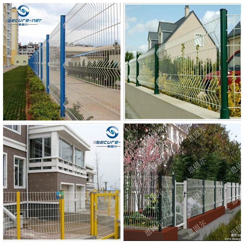 peach post wire mesh fence