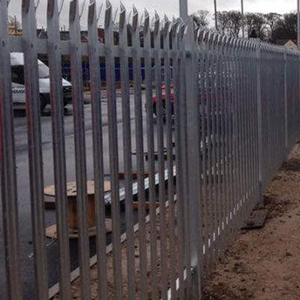 Pvc Coated Steel Palisade Fencing Pre Hot Dipped Galvanized Tube Material